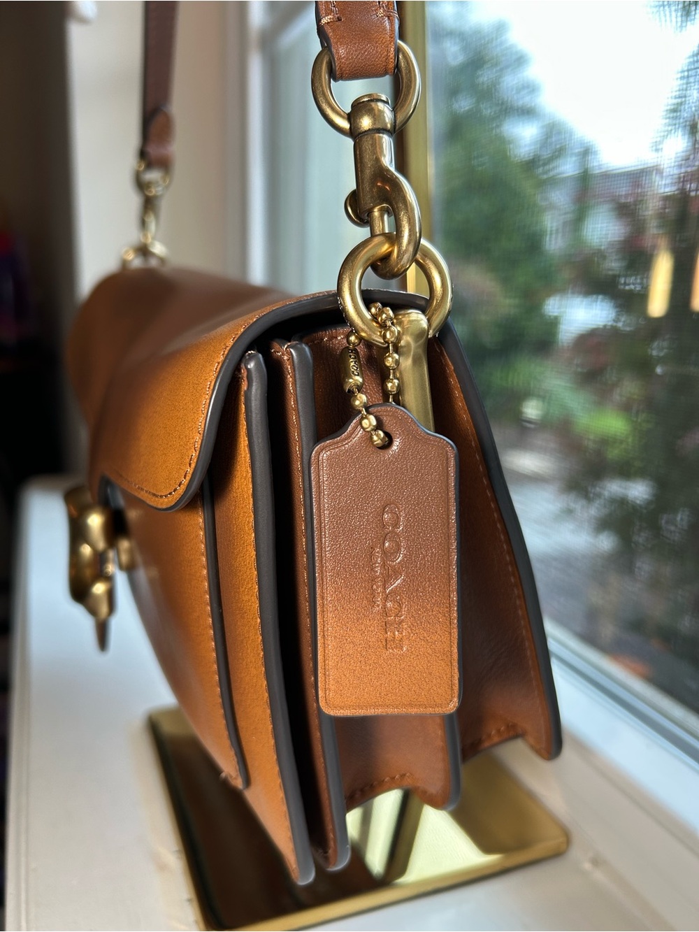 NWOT🌸COACH Tabby 26 Loved Leather Distressed Brown Shoulder Bag (Soft Tabby) - Picture 8 of 16